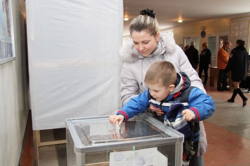 Голосование на референдуме в Крыму. 