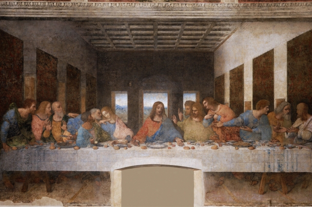 Леонардо да Винчи. Тайная вечеря, 1495—1498.