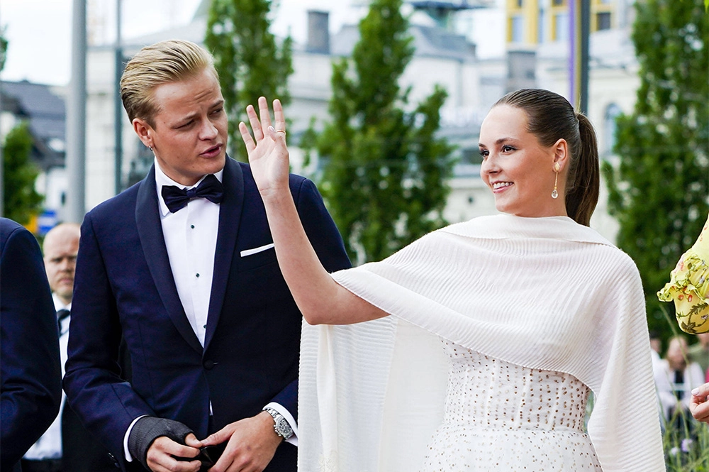 Мариус Борг Хейби с сестрой Ингрид Александрой.