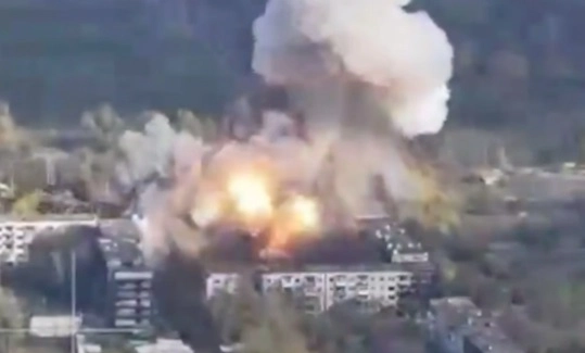 удар по ПВД ВСУ в Красноармейске.