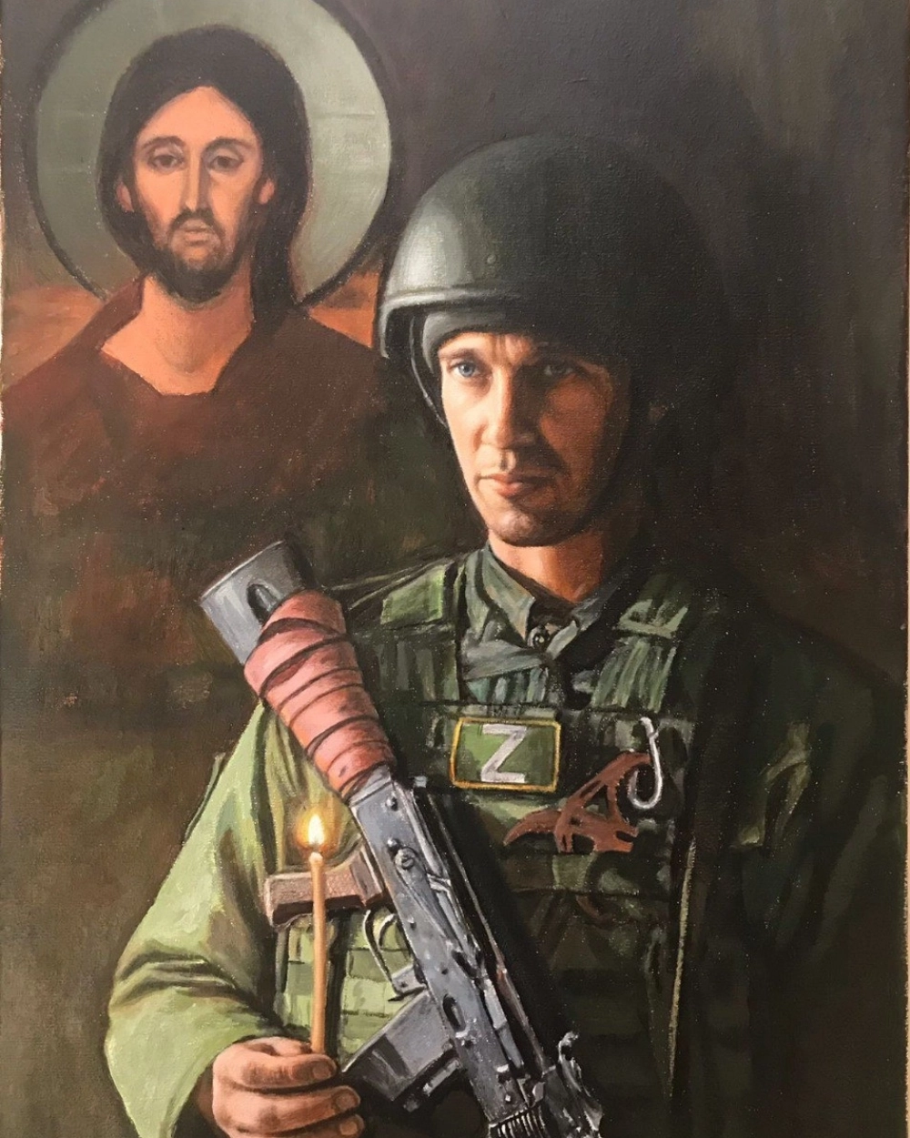 Работа художницы.