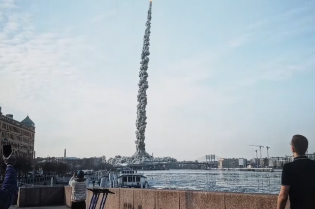 Лахта Центр, космос, ролик, шутка, День космонавтики