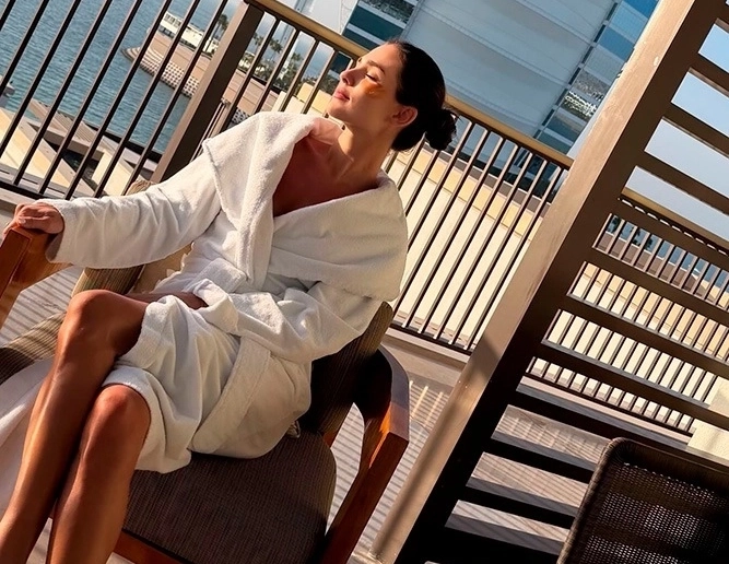 Анастасия Шубская на отдыхе.