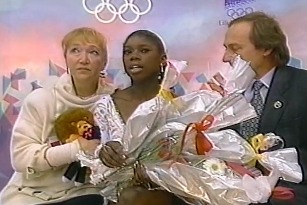 Фигуристка Сурия Бонали на Олимпиаде 1994 года.