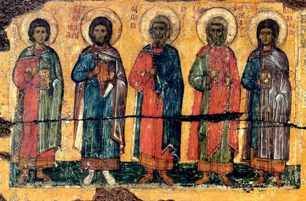 Икона святых мучеников Акиндина, Пигасия, Аффония, Елпидифора, Анемподиста Персидских и иже с ними.