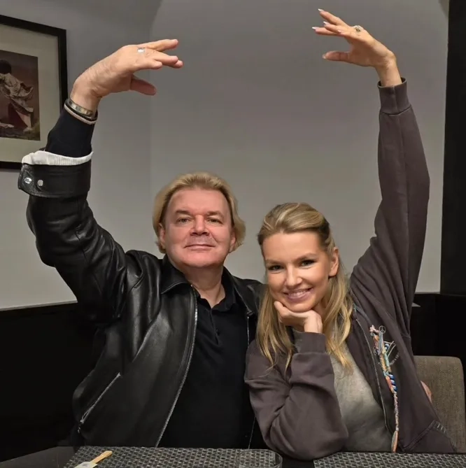 Андрис Лиепа с дочерью от третьего брака.