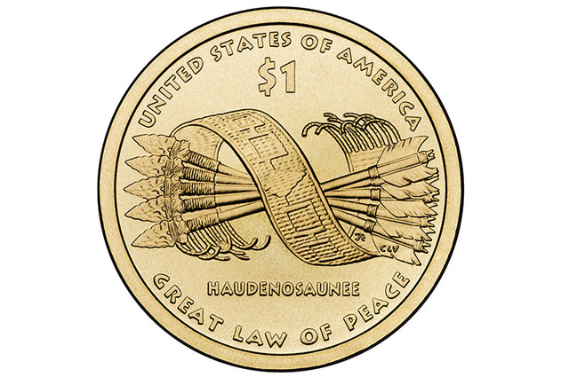 Доллар Сакагавеи один из двух типов находящихся в обращении монет достоинством в 1 доллар США