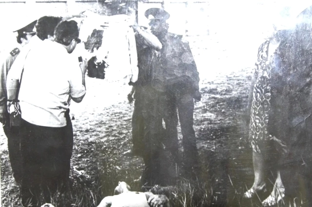 Кадры оперативной съёмки на месте задержания банды.