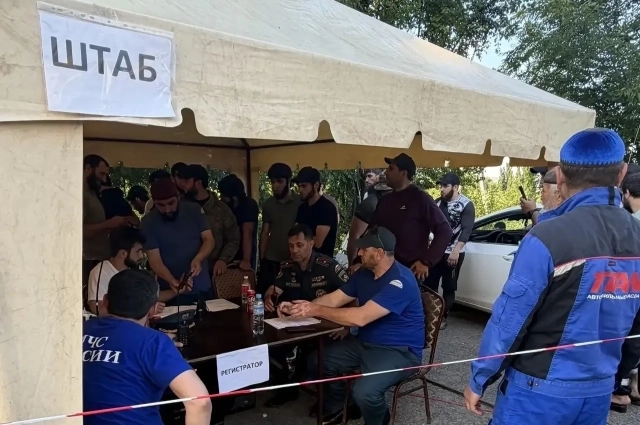 Штаб участников поисковой операции.