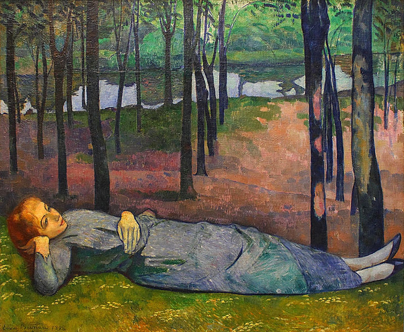 Эмиль Бернар. Картина Мадлен в Лесу любви