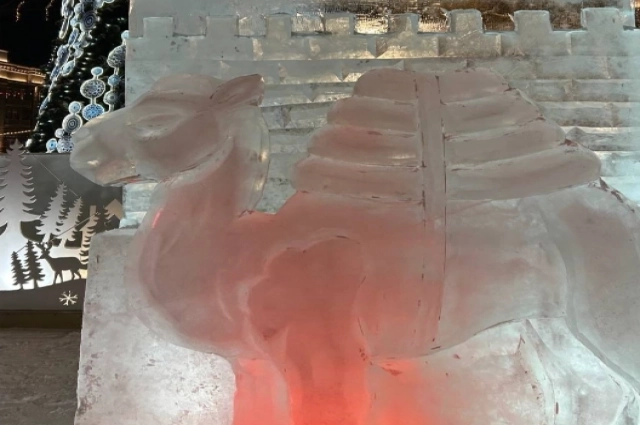 Ледяной верблюд — символ Челябинска.