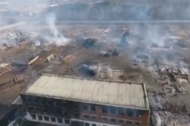 Пожар удалось потушить только на вторые сутки.