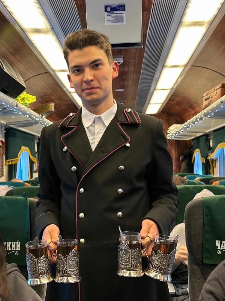 Пассажиры могут угоститься чаем.