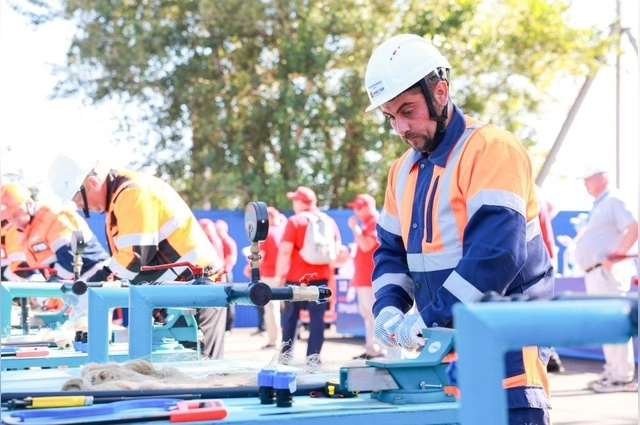 На этом этапе стояла задача собрать узел прибора учёта холодного водоснабжения.