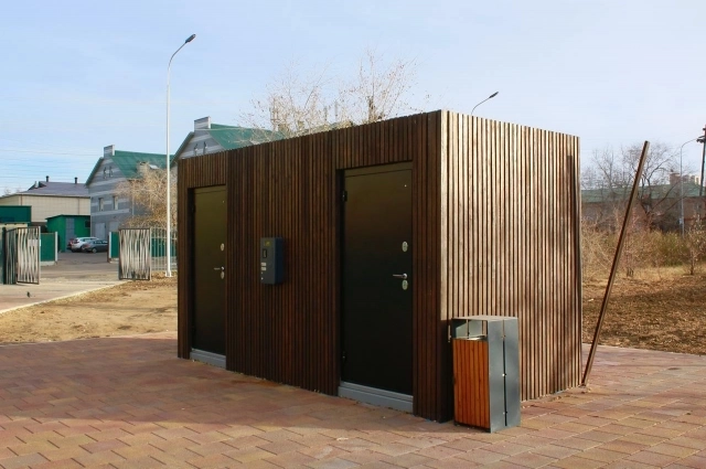 Благоустроенный туалет в сквере МЖК