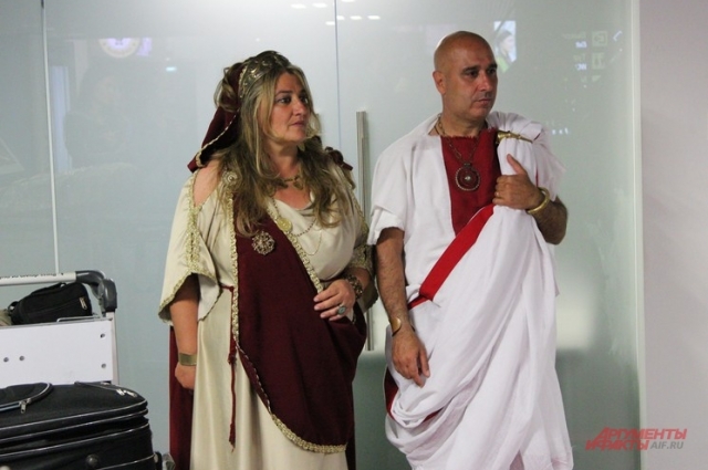 Римский сенатор с женой.