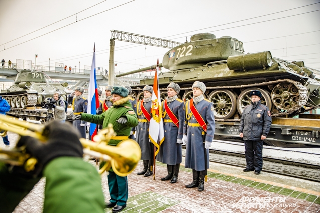 Танки Т-34 в Новосибирске.