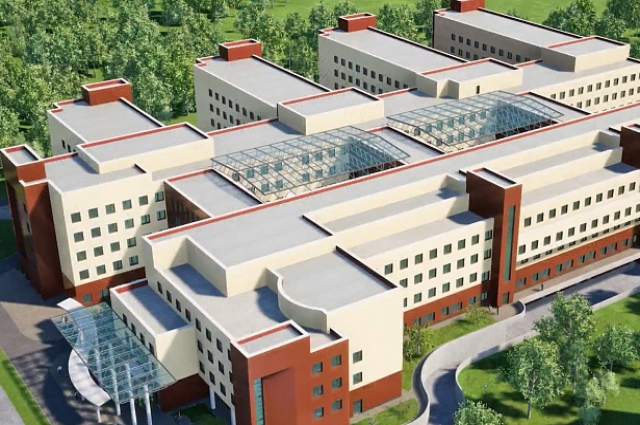 Проект нового здания Детской областной больницы в Твери