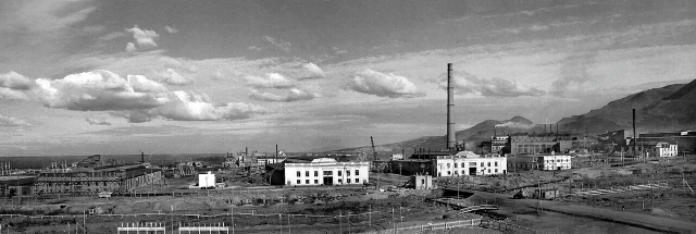 Вид на летний Норильск, предположительно 1944 год.