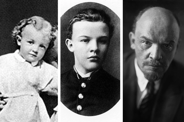 Ленин в детстве, юности, зрелости. 