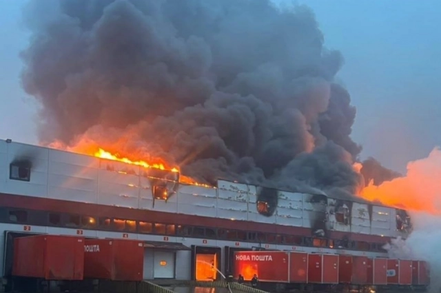 Пожар в Луцке