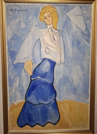 Михаил Ларионов. Провинциальная франтиха. 1907 год.
