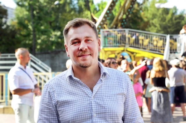 Директор парка им. Революции Дмитрий Никонов.