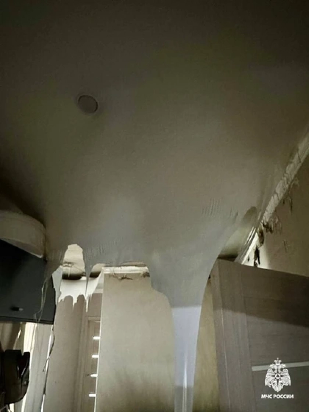 Последствия возгорания электросамоката.