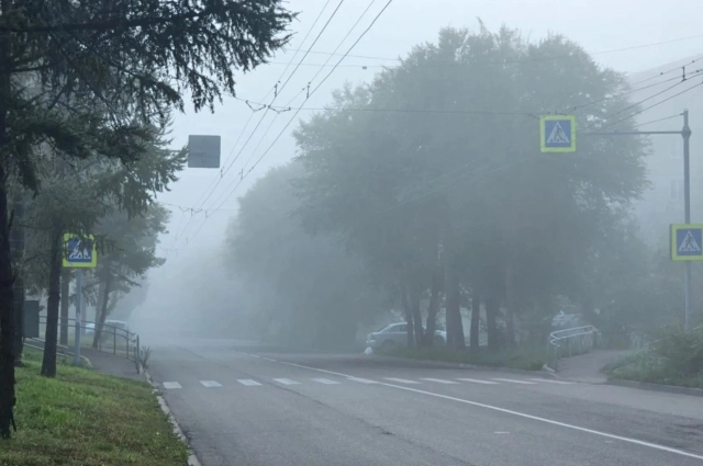 Туман в Красноярска 19 августа 2026.