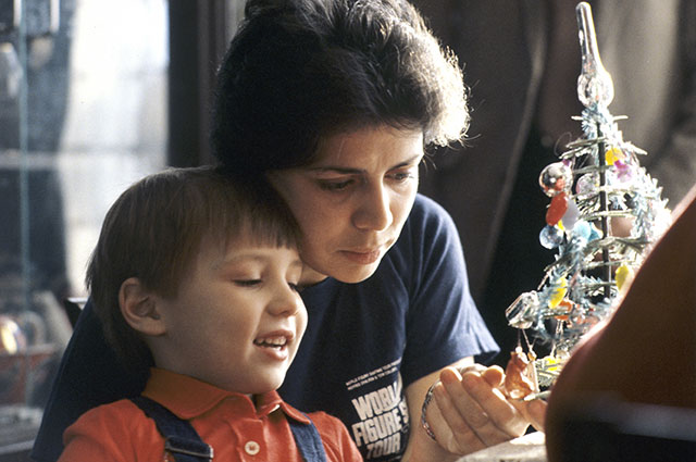 Ирина Роднина с сыном Сашей, 1984 г.