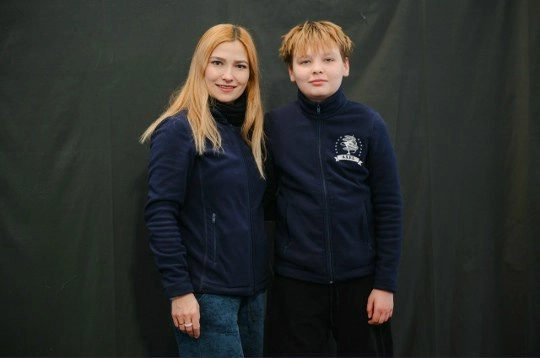 Наталья Тетерлева с сыном Михаилом.