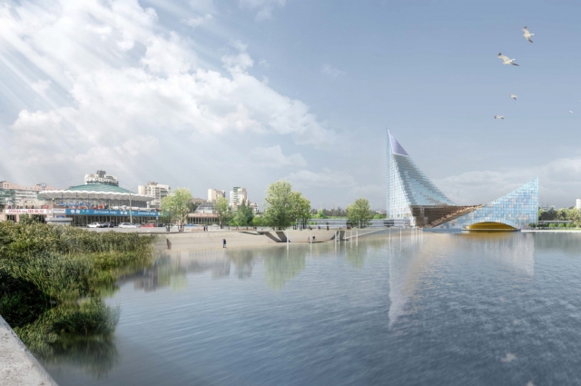 Таким должен был быть Крнгресс-холл в Челябинске. Может, достроят теперь?