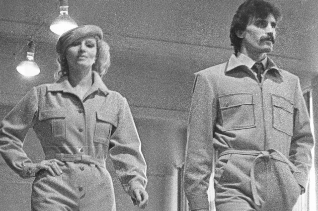 Демонстрация коллекции оде- жды в Пермском Доме моделей. 1981 г.