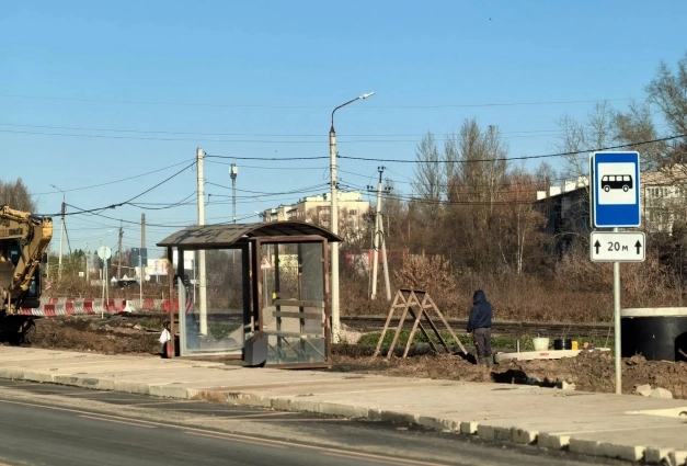 Остановку в сторону центра установили на новом месте.