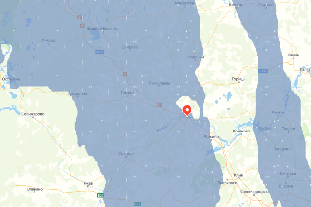 Карта осадков дубна московская область