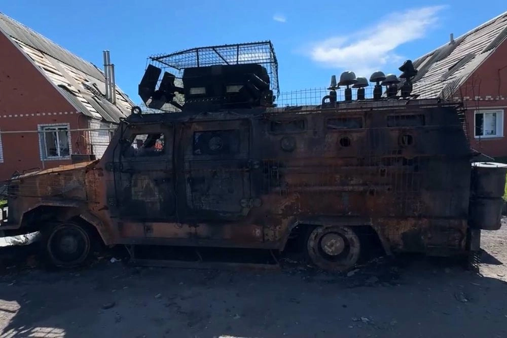 В освобожденной Гончаровке.