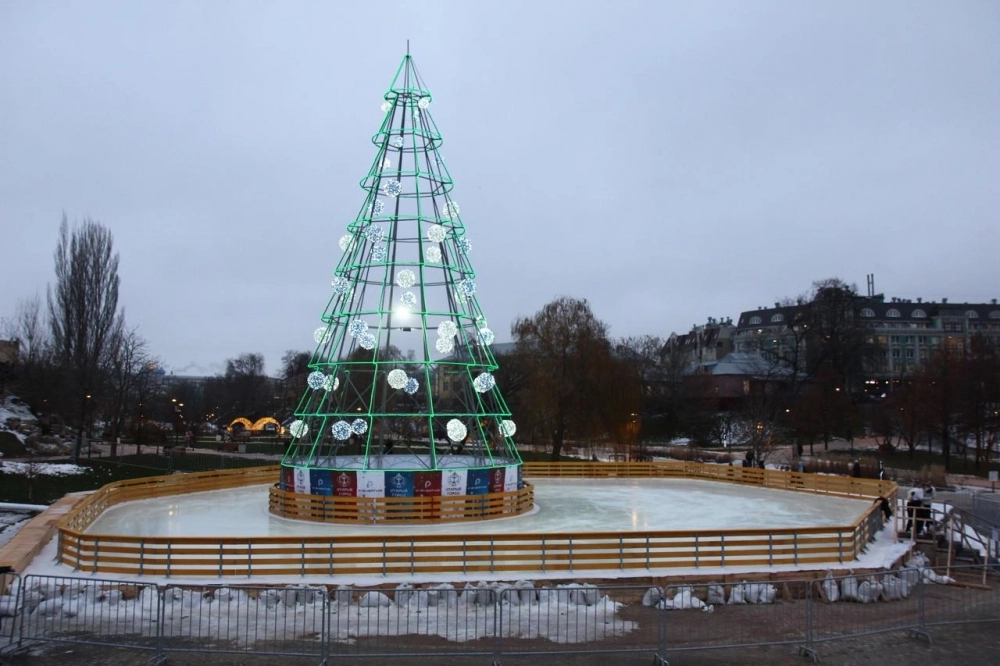 Лыбедская площадь, январь 2025 г.