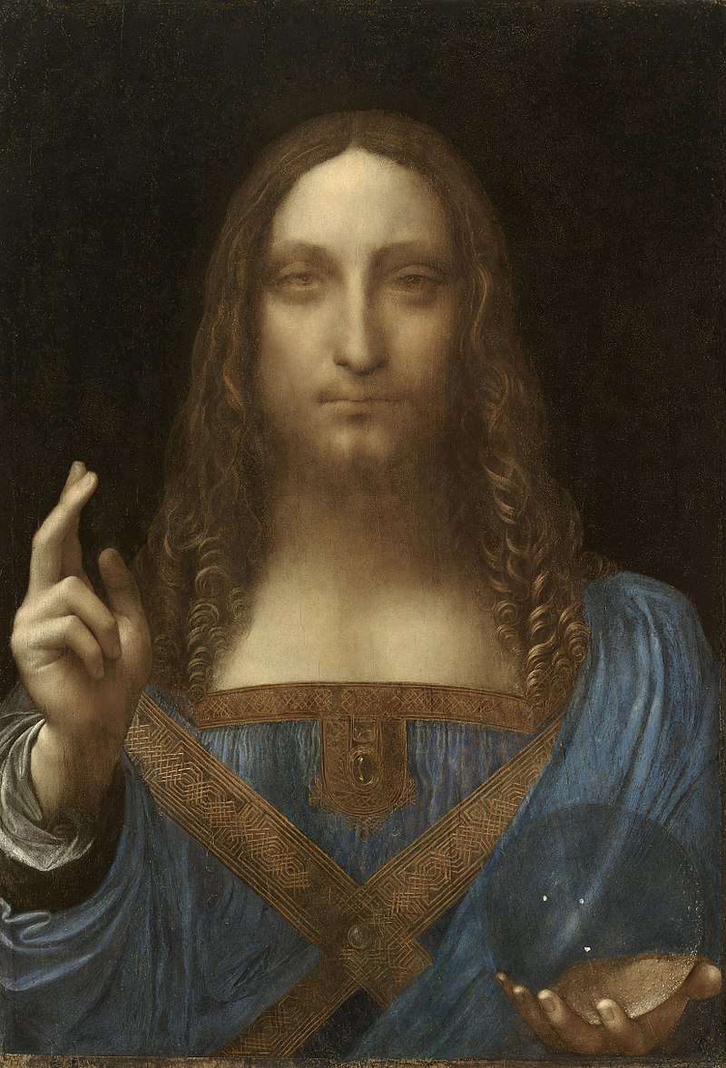 «Спаситель мира» Леонардо да Винчи.