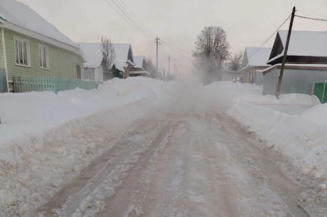 Прорыв водопровода в Вавожском районе 23 января.