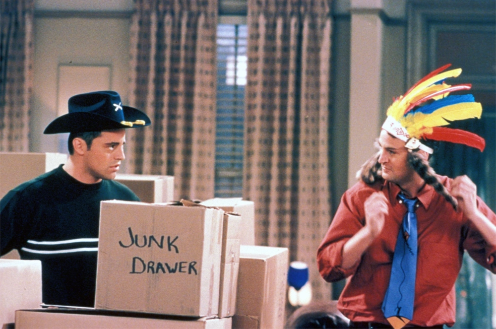 Мэтт Леблан и Мэттью Перри в фильме «Друзья».