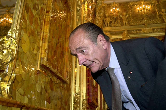 Бывший президент Франции Жак Ширак в восторге от увиденной красоты.