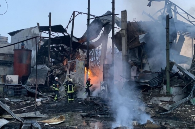Ликвидация пожара на предприятии.
