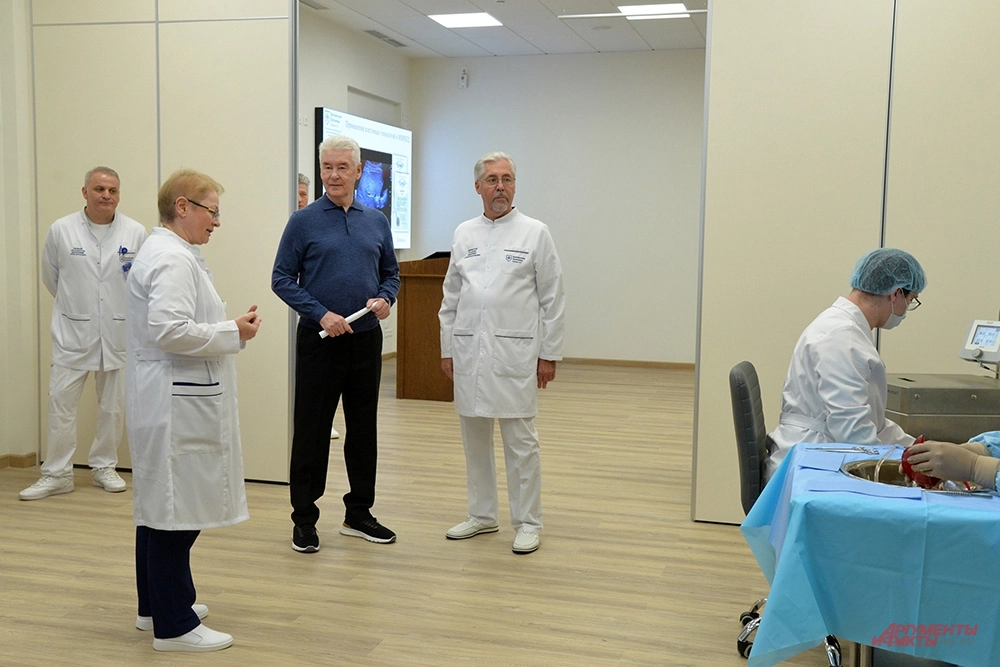 Мэр Москвы Сергей Собянин открыл научно-академический корпус ММНКЦ имени Боткина