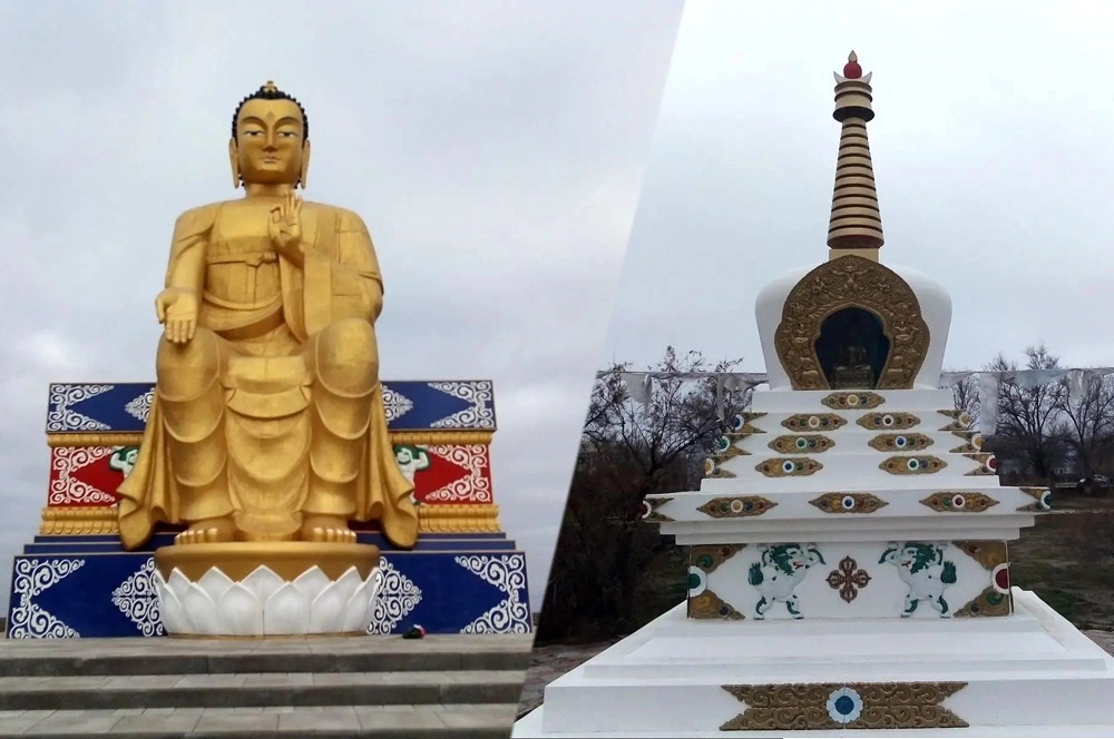 В Лагани находятся статуя Будды высотой 13,5 м и особый религиозный объект – ступа. 