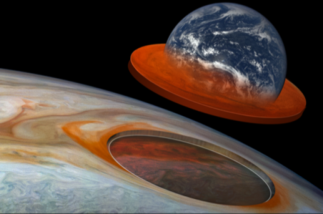 В NASA показали первое 3D изображение Юпитера. 