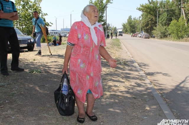 Пожилая 83-летняя женщина из украинского Шахтёрска сбежала от войны в Россию