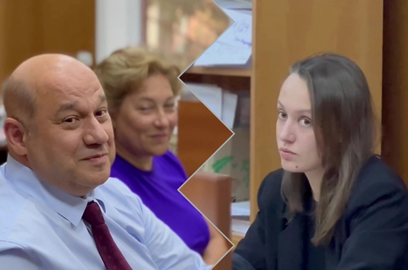 Адвокаты и Полина Лурье во время заседания суда.