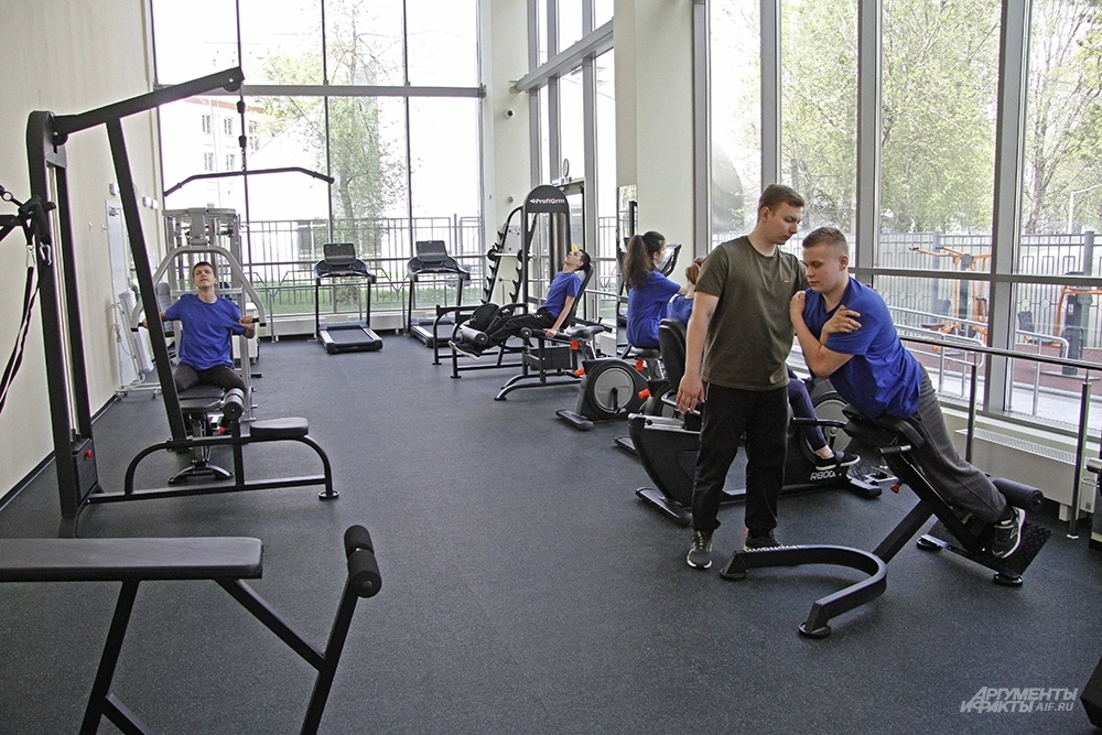 Спорткомплекс для школы-интерната № 1 для обучения и реабилитации слепых в Алексеевском районе.