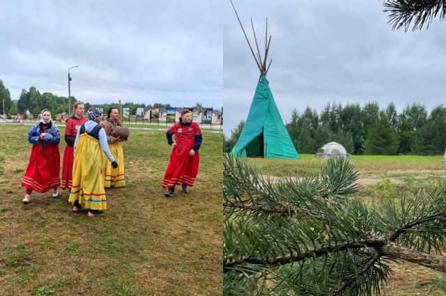 Участники жили в палатках.