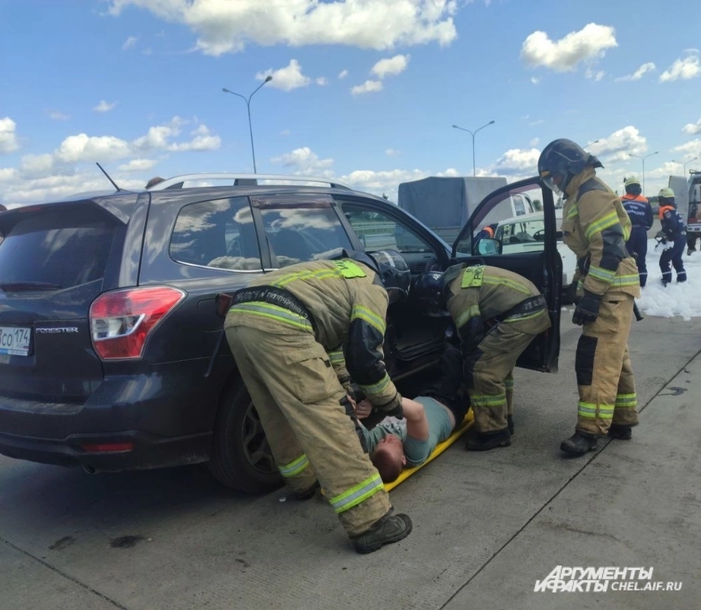 Работа на месте ДТП.